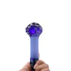 Mini Black blue dot solid style Mixed color 85g handle Hand pipe Spoon Dry for Smoking Glass Pipes