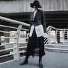 [Eam] mulheres preta pleixed bolso casual blazer lapela manga longa solta apto jaqueta moda primavera verão 1d6202 21512