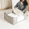 Sacs de rangement 2021 Non-tissé Portable vêtements sac organisateur pliant placard pour oreiller couette couverture literie