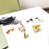 2022 Not Faded Classic Women Charm Earrings Ear Cuff Clip-on Screw Back Stud Earings Bling Round Wedding Gift with Jewelry Pouches Pochette