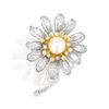 Pins Brooches 2021 Exquisite Sunflower Pin Cubic Zircon Jewelry Coat Dress Scarf Hat Pins Banquet Accessories Gifts Broches Women9984431