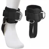 Ajustável 4 tiras de tornozelo ginásio com alça de pé máquina de cabo fitness coxa glúteos exercícios punhos acessórios cross trainer p7419189