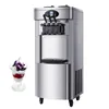 Popular Soft Ice Cream Machines Commercial Stainless Steel Vertical Vending