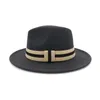 Chapéu de Brim Pedido Chapéu Europeu Fedoras Chapéu Para Mulheres Lã Lã Tampão Elegante Jazz Caps Inverno Headwear