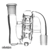 Hookahs 18mm Catcher Downstem Percset Grau 14mm de vidro cinzas bolos Bubbler Qualidade Ashcatcher Dab Rig for Bong Adaptador Hookahs