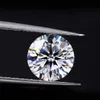 100% real solta pedras preciosas de pedra de moissanite g cor 0.2ct a 5ct laboratório cultivado diamante redondo forma indefinida para jóias diamante anel