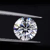 100% Gerçek Gevşek Taşlar Moissanite Taş G Renk 0.2CT 5CT Laboratuar Yetiştirilen Elmas Yuvarlak Şekil Tanımsız Takı için Elmas Yüzük