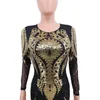 مثير الترتر بذلة المرأة طويلة الأكمام bodycon رومبير الصيف الخريف حزب clubwear بريق playsuits الشارع الشهير macacao feminino 210520