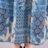 Johnature Spring Korean Bawełniana Pościel Retro Kwiatowy Drukuj O-Neck Kieszenie Długim Rękawem Sukienka Luźne Wygodne Kobiety Dress 210521