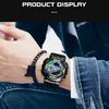 2021 Męskie Zegarki Sanda Top Marka Luksusowy LED Cyfrowy Kwarcowy Człowiek Sport Wrist Watch Wodoodporny Chronograf Watch Relogio Masculino G1022