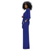 Women's Jumpsuits & Rompers Jumpsuit Women Casual Womens Sexy V Neck Ladies Solid Long Sleeve Summer Black White Blue Red -85