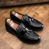 Modischer Schuh, Büro, für Herren, Freizeitschuhe, Club, Party, atmungsaktive Leder-Loafer, Fahr-Mokassins, bequeme Slip-on-Mokassins