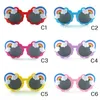 Kids Lovely Candy Rainbow Sunglasses Designer Round Frame With Solid Rainbows Cute Child Glasses Wholesale
