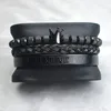 Charmarmband av titan rostfritt stål 3 st/set Flätade romerska siffror Crown Lovers Armband för kvinnor Män Lyxiga smycken Alla hjärtans dag present