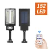 Powerful 294 LED Solar Lamp Outdoor IP65 Waterproof Street Motion Sensor Garden Induction Wall Light 800W Remote Control