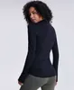 L-78 Autumn Winter Zipper Define Jacket Quick-Drying Outfit Yoga Clothes Long-Sleeve Thumb Hole Training Running Jacket Women Piglulu Slim