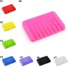 Soap Dish Tither Silicone Anti-deslizante Sabonete Doces Doces Soft Soap Soft Soft Rack Bandeja Retângulo Caixa Recipiente Banheiro Organizador Dap36