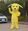 Costume de mascotte de chien jaune Halloween Noël Fantaisie Fête Personnage de dessin animé Costume Adulte Femmes Hommes Robe Carnaval Unisexe Adultes