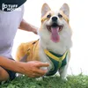 Hundebekleidung Haustier Brustgurt Traktionsseil Kettenhalsband liefert Weste Kleidung und grün