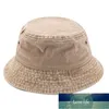 Distressed Denim washed fisherman cap double-sided wearable bucket caps summer outdoor sunshade sunscreen hat casual hats Factory price expert design Quality