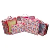 6 pezzi di sacchi di roba di leopardo di colore 25 pezzi / lotto CN Warehouse Nylon Mesh Travel Organizer Bag Set Carry On Outdoor Packs DOMIL1061844