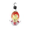 その他の鳥の供給ハチドリフィーダー装飾水ボウルガラス花瓶吊り明日の色4給餌ステーションアントガードフック