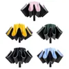 Ters Ciddi Şemsiye Rüzgar Geçirmez Anti-UV Otomatik Katlanır Şemsiye Gece Yansıtıcı Şerit 10RIBS Otomatik Açık / Kapat Ters Şemsiye