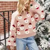 Höst Vinter Mode Kvinnors Stickade Jultröjor Kläder Kvinnor Tjejer Lösa Knitkläder Kläder Streetwear Sweater Y1110