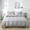 Nordic Solid Color Sanding Duvet Cover 220x240 Single Double Queen King Simple Bedding Set Pillowcase Bedclothes (No Bed Sheet)