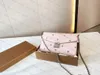 Borsa da donna da uomo borsa a tracolla con patta e pochette di alta qualità Borsa a tracolla WOC in vera pelle di design di lusso con catena in metallo moda Lolita Borsa a busta regalo