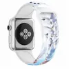 32 색 크리스마스 인쇄 실리콘 밴드 iwatch 팔찌 스트랩을위한 Apple Watch 시리즈 7/6/5/4/3/2 SE 40 41 44 45mm WatchBand