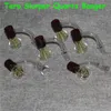 Fumer Terp Slurper banger set Bangers à quartz à bord biseauté avec perles de verre Ruby Pill Caps Carb Pour Water Bongs Oil Rigs Reclaim Ash Catchers