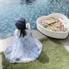 Robe de plage d'été pour enfants, vêtements pour filles, à la mode, pour fête d'anniversaire, 2021, 9627996