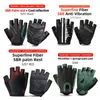 ROCKBROS Bicycle Gloves MTB Road Anti-shock Mountain Bike Fingerless Men Women Breathable Cycling Sports Non-slip Glove 211129199p