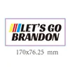 Laten we Go Brandon Flags Sticker Voor Auto Trump Prank Biden PVC Stickers 2022 FY3364