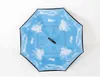 C-Hand Reverse Umbrellas Windproof Reverse Double Layer Inverted Umbrella Inside Out Stand Windproof Umbrella free fast sea shipping DAF315