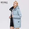 MIEGOFCE Hiver Moyen Long Veste Femmes Personnalisé Mode Chaud Coton Manteau Épais Qualité Parka D21852 211018