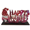 Signes de décoration de table de Saint-Valentin Be Mine Sign Love Happy Valentine Anniversaire de mariage en bois Fête de fiançailles Décors de table RRE11548