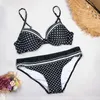 Seksi Push Up Bikini Set Yaprak Baskı Mayo Kadınlar Yaz Mayo Halter Biquini Plaj Giyim Bikini Artı Boyutu 3XL 210621