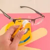 Hushållsrengöringsverktyg Mini Eyeglass Microfiber Pensel Solglasögon Glas Rengöring Spectacles Clean Brushes Eyewear Lens Håll verktyget ZWL314