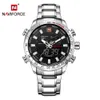 Naviforce Luxury Brand Mens Quartz Analog Watch Men Fashion Sport Armbandsur Vattentät Rostfritt Man Klocka Relogio Masculino 210517