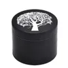Durable Zinc Alloy Herb Grinder 50MM 4 Layers Style Metal Tobacco Spice Grinder With Pollen Catcher Smoke Water Pipe