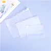 A5/A6/A7 PVC Ring Binder Cover Clear Zipper Storage Filing Supplies Bag 6 Hole Waterproof Stationery Bags Office Portable Document Sack DH8475