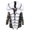 Mao mao kong Winter Women's Fur Jacket Long Outdoor Tops Real Lining Parka ED44 coat 211216