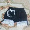 Pantaloncini cosplay da donna Sweet Lolita Bloomer con elastico in vita e tasca a forma di cuore 210719