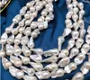 Real Fine Pearl Jewelry enorme naturale 15-22mm collana di perle bianche australiane del mare del sud da 18 pollici 14K308S