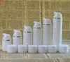 الذهبي حافة بيضاء غطاء مضخة الرش زجاجة زجاجات بلاستيكية فراغ مستحضرات التجميل حاويات 2 قطعة / الوحدة 30 مللي 50 مللي 100 مللي كمية عالية