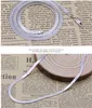 2021 Unisex Flat Snake Bone Chain Necklace 45cm 50cm Blade Choker For Women Men 925 Silver Jewelry SAN3218M