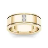 14K Geel Goud FL Diamanten Ring voor Mannen Vrouwen Klassieke Anillos De Bizuteria 14K Gouden Bruiloft Fijne Sieraden Ring voor Mannelijke Gemstone253f