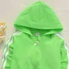 2021 Spring Baby Casual Tracksuit Children Boy Girl Bomull Zipper Jacka Byxor 2st / set Barn Fritid Sport SPOUS Infant Clothing Y220310